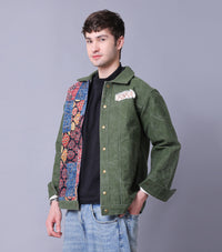 Olive Story Organic Kantha Jacket