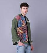 Olive Story Organic Kantha Jacket