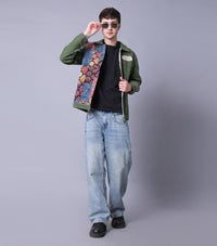 Olive Story Organic Kantha Jacket