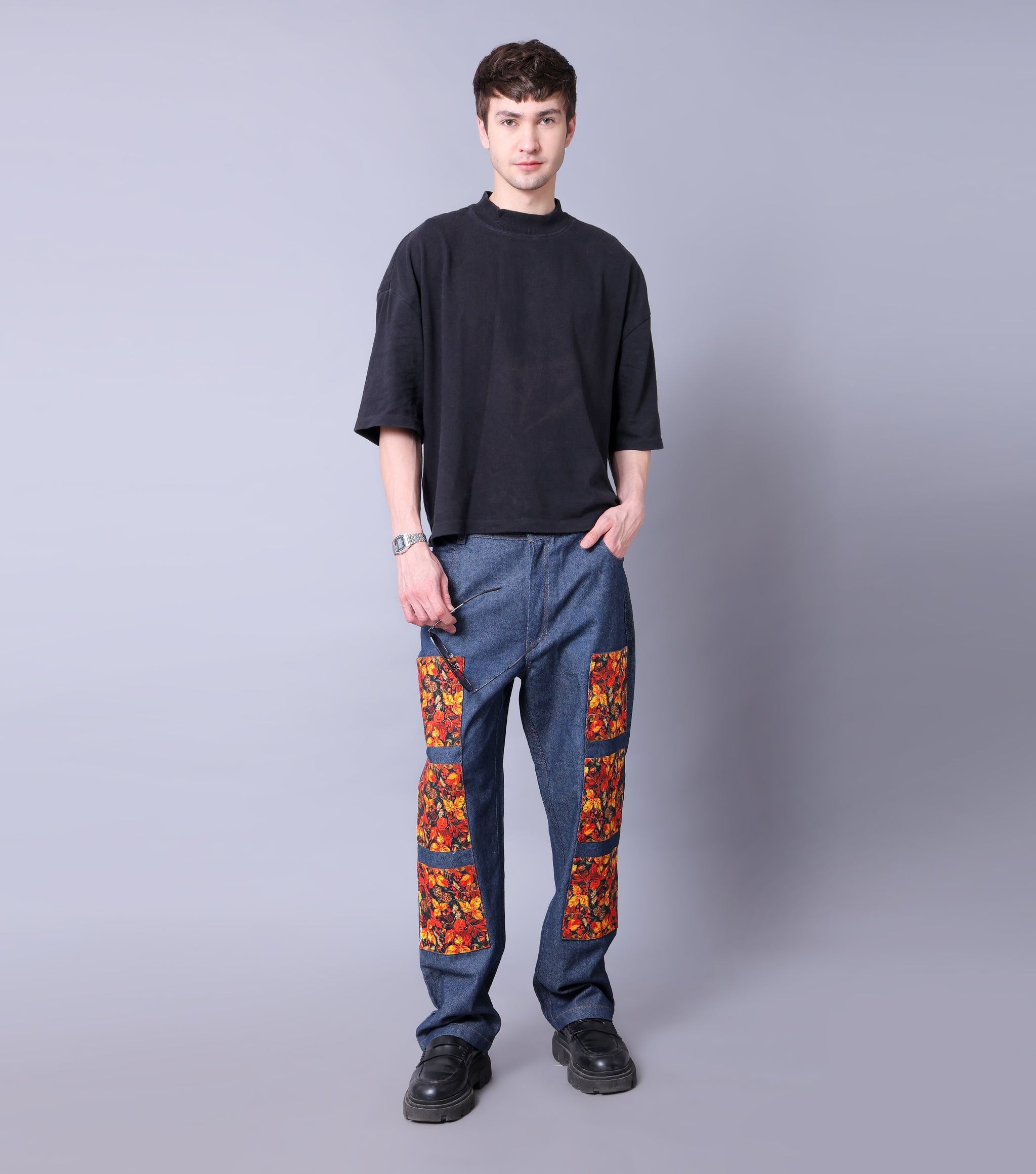 Flora Patch Denims