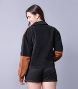 Mocha Block Corduroy Jacket